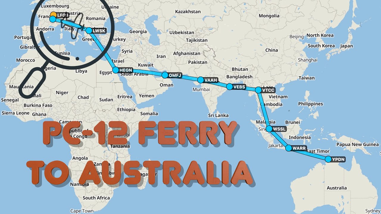 PC-12 - Ferry to Australia - Day 1