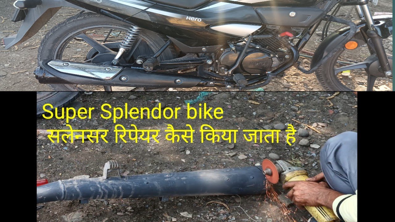 Splendor bike silencer repair /Vh sharma