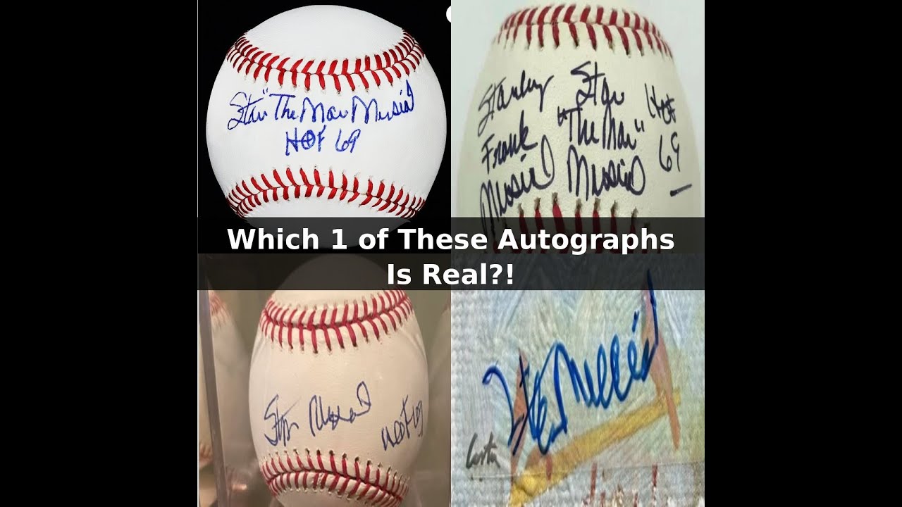 Stan Musial Autograph Analysis - See fake STM Holograms passed by PSA and other TPAs look for this!