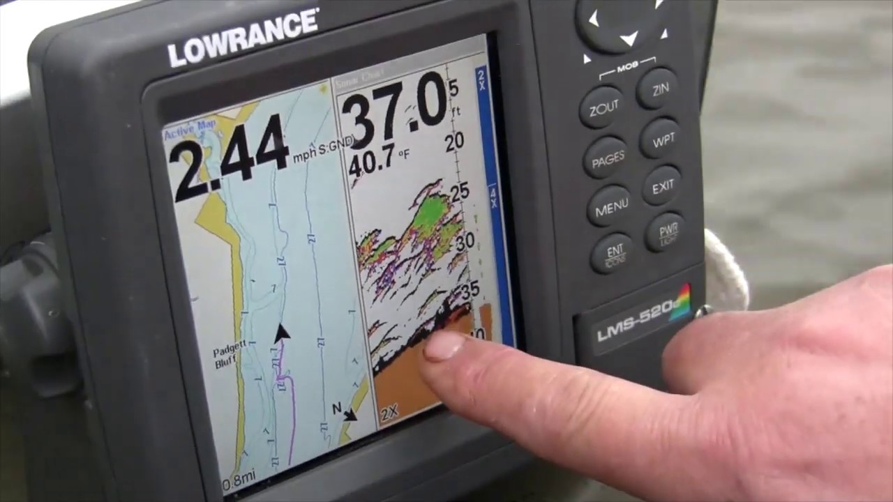 Locating Catfish in Rivers with GPS and Color sonar.