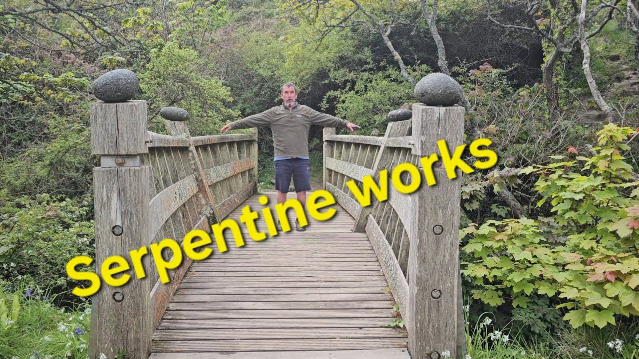 Old Serpentine works ruins Cornwall and stealth camping