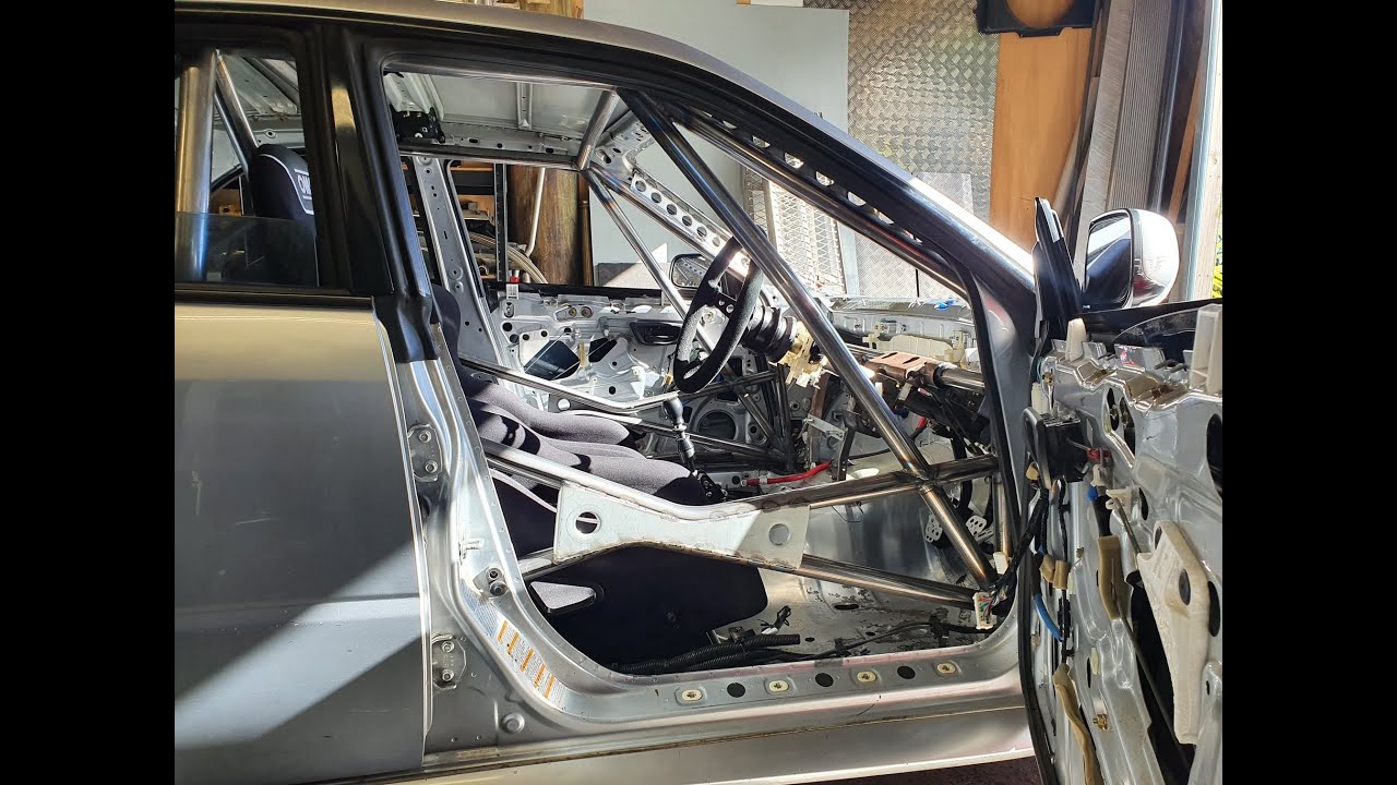 WRX roll cage install