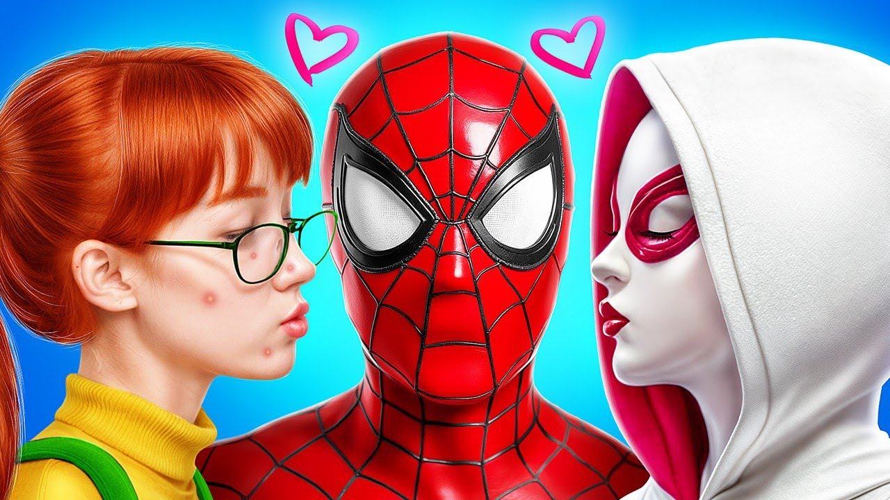 De Nerd a Gwen Stacy! Homem-Aranha e Gwen Stacy! Como se tornar um super-herói!