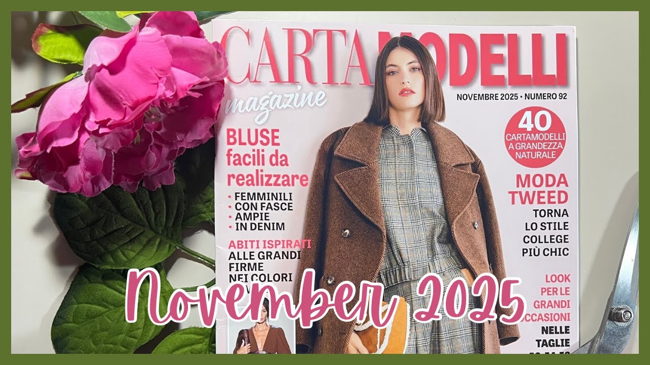 CARTAMODELLI MAGAZINE PATRONES NOVEMBRE 2025 #cucito #cartamodelli #sewing @Cucito Terapia di CristianaCarpentieri