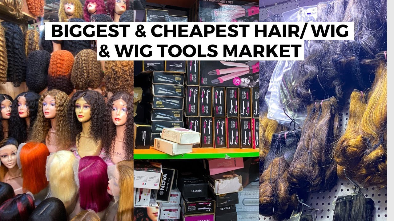 THE BIGGEST HAIR MARKET IN NIGERIA | WHERE TO BUY HUMAN HAIR | WIGS | WIG TOOLS | HAIR PRODUCT | ETC
