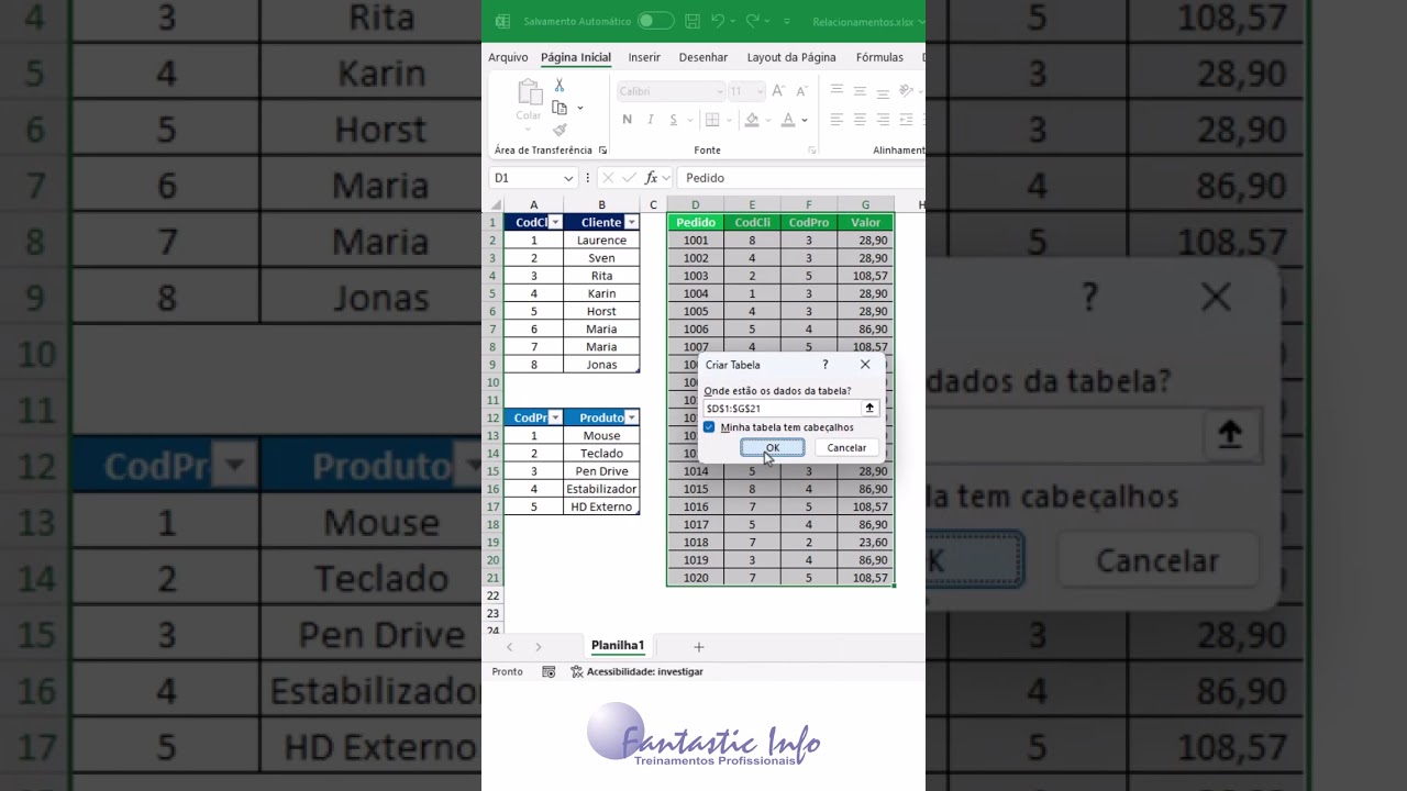 Como Criar Relacionamento Entre Tabelas no Excel - Conecte Seus Dados com Facilidade!