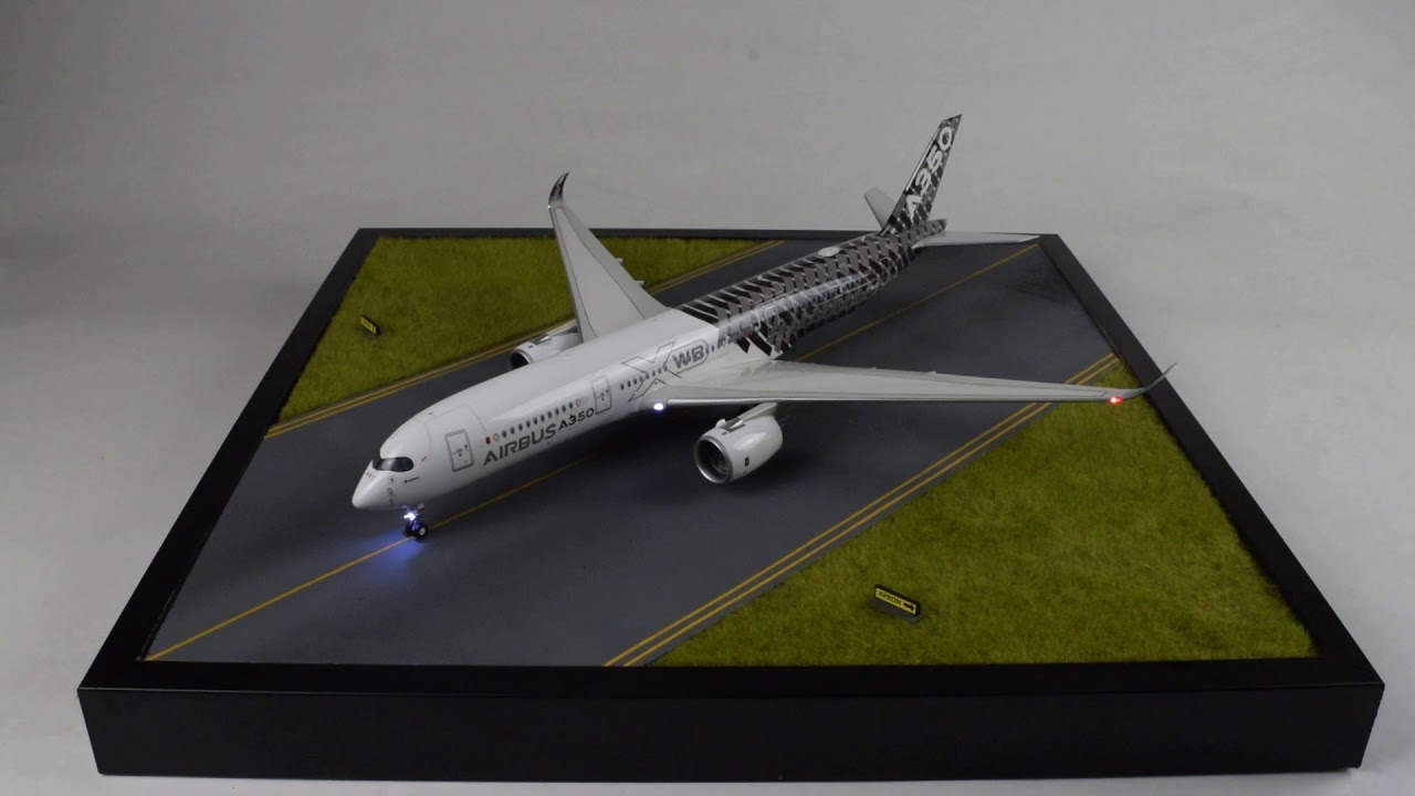 Magic Scale Modeling - Airbus A350 by Sven Mueller with Electronics on board