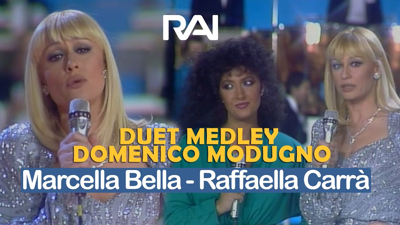 Duetto Marcella Bella & Raffaella Carrà  omaggio a Domenico Modugno