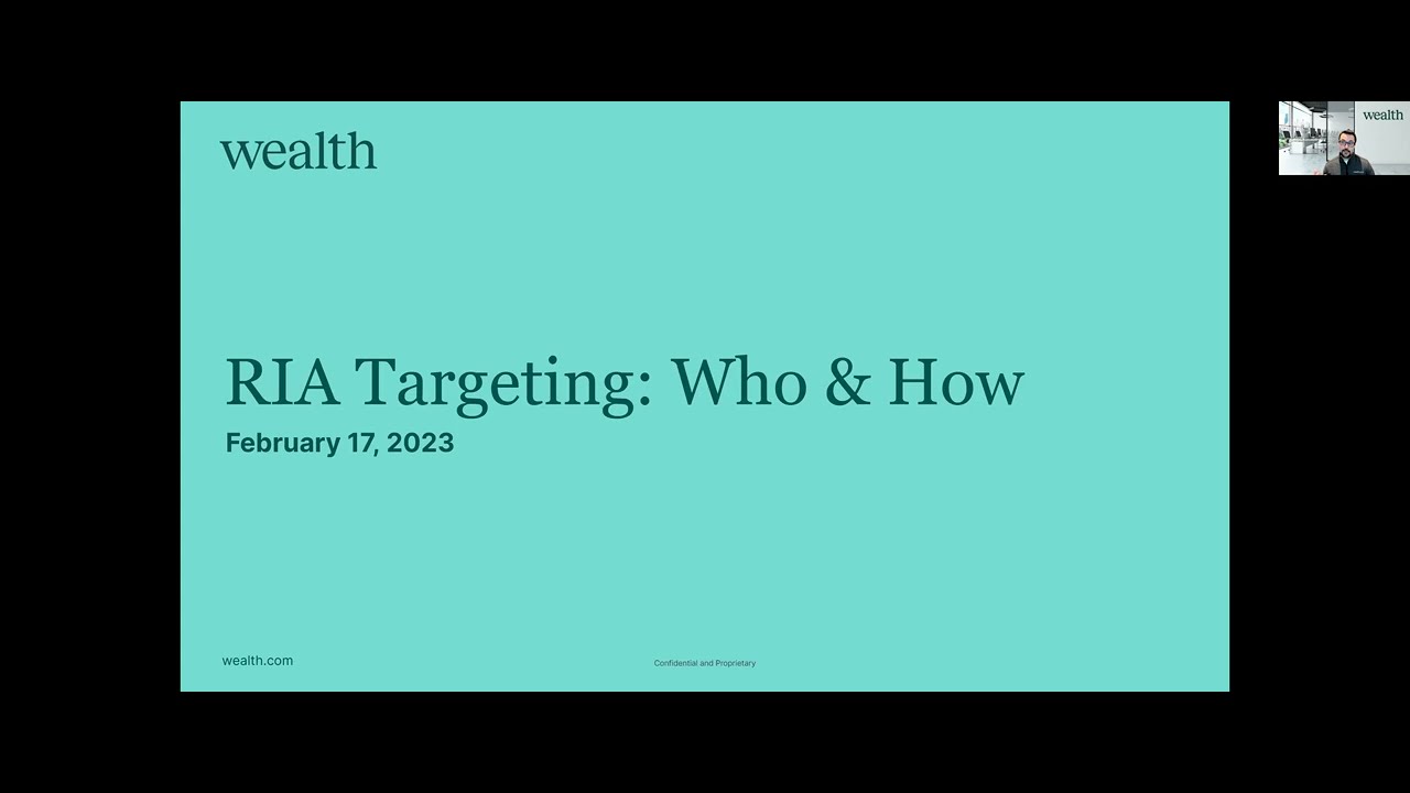 RIA/Advisors Intelligence - Who and How