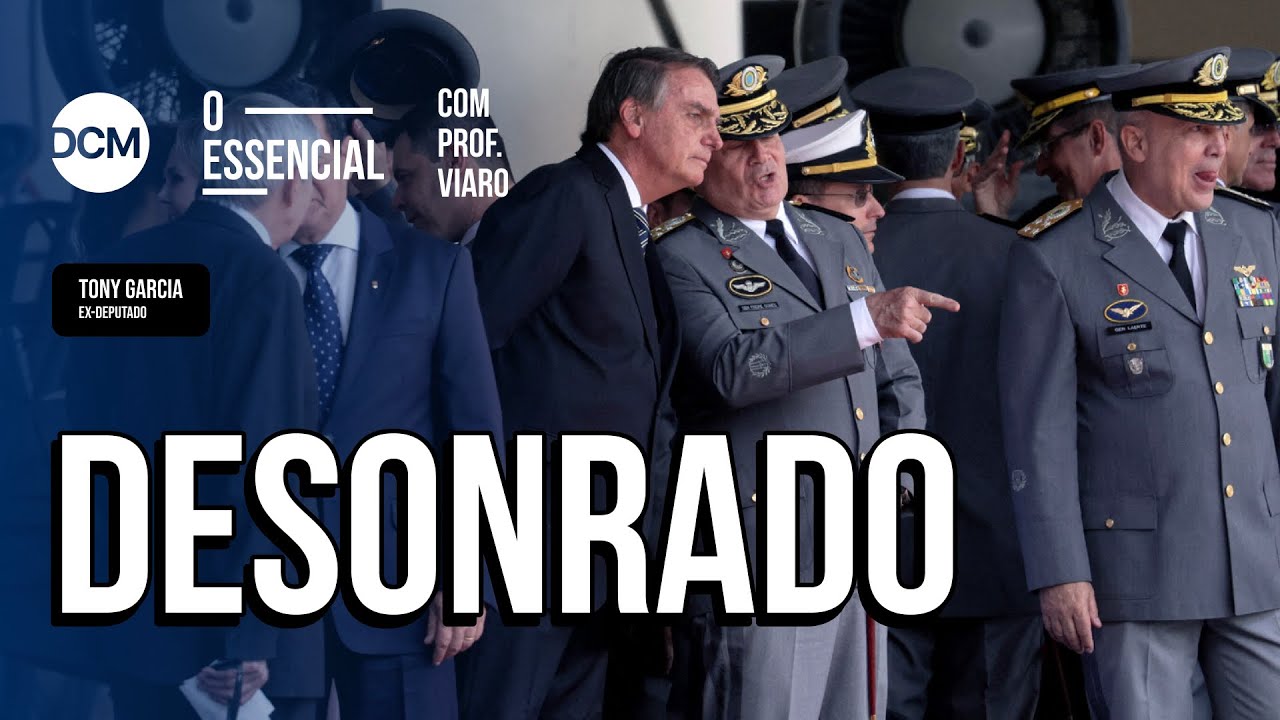 Tony Garcia fala sobre Cunha, Moro e o PT; MP Militar pede ao STM perda de patentes de Bolsonaro