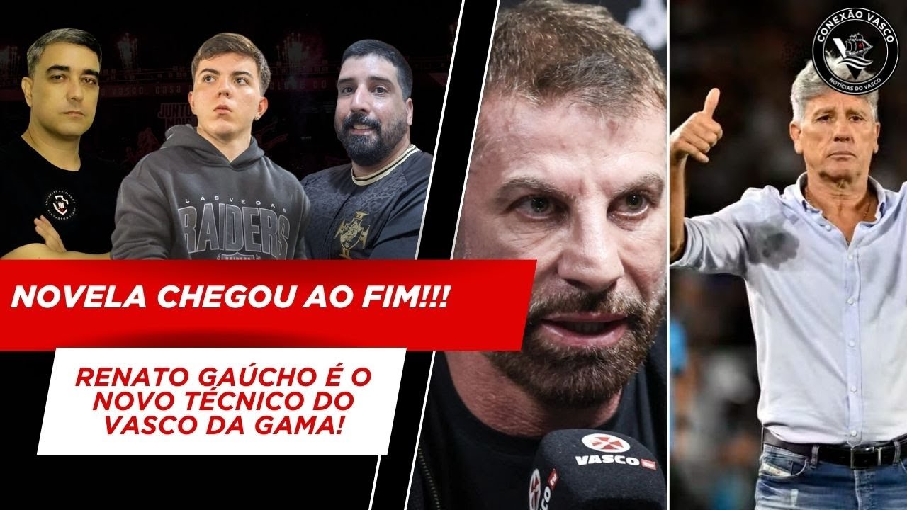 A NOVELA CHEGOU AO FIM! RENATO GAÚCHO ACEITOU A PROPOSTA E SERÁ O NOVO TÉCNICO DO VASCO DA GAMA!