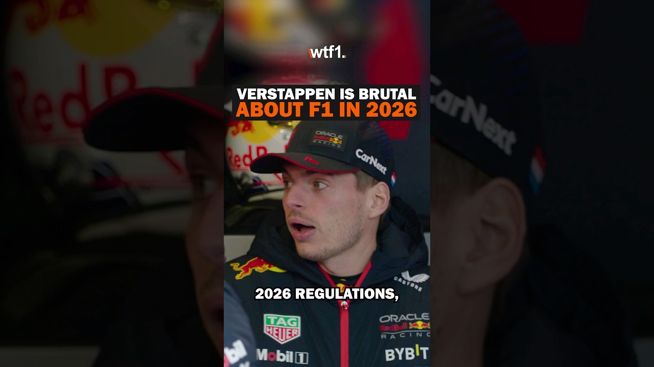 Verstappen thinks the 2026 F1 rules are terrible 😳