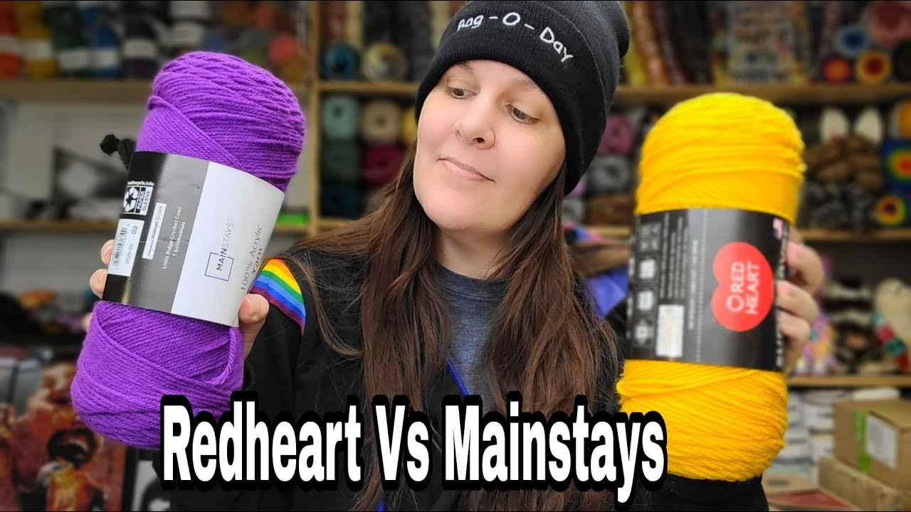 Yarn Reviews | Mainstays Yarn Read Heart Yarn | Bag o Day Crochet