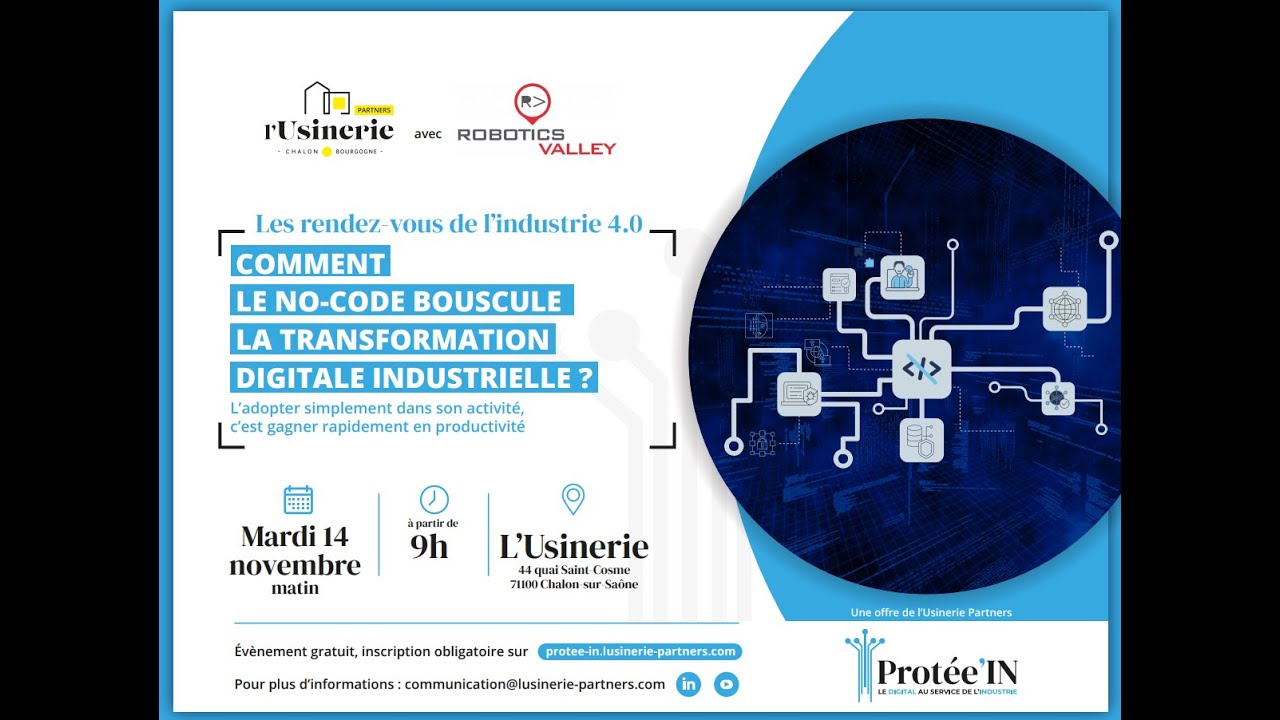 Rendez-vous de l'industrie 4.0 sur le no-code - intervention de Luc Leroy