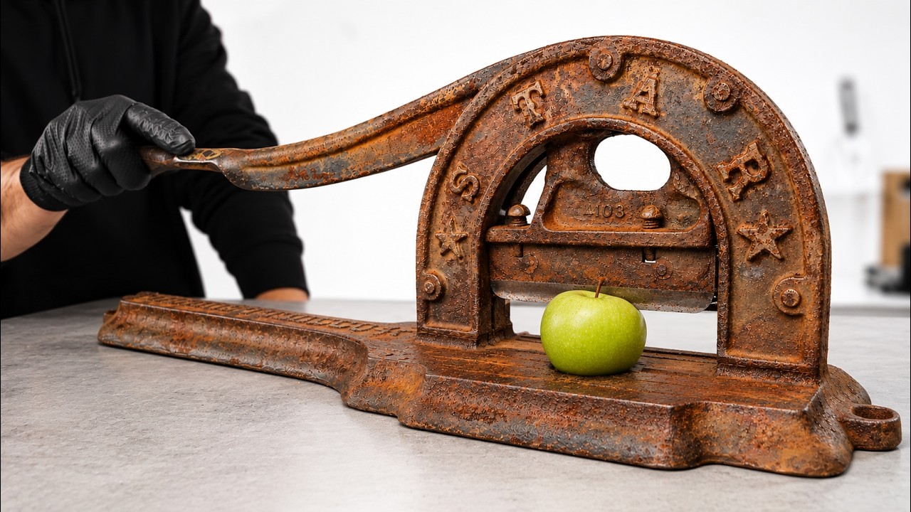 Extremely Rusty Guillotine Restoration