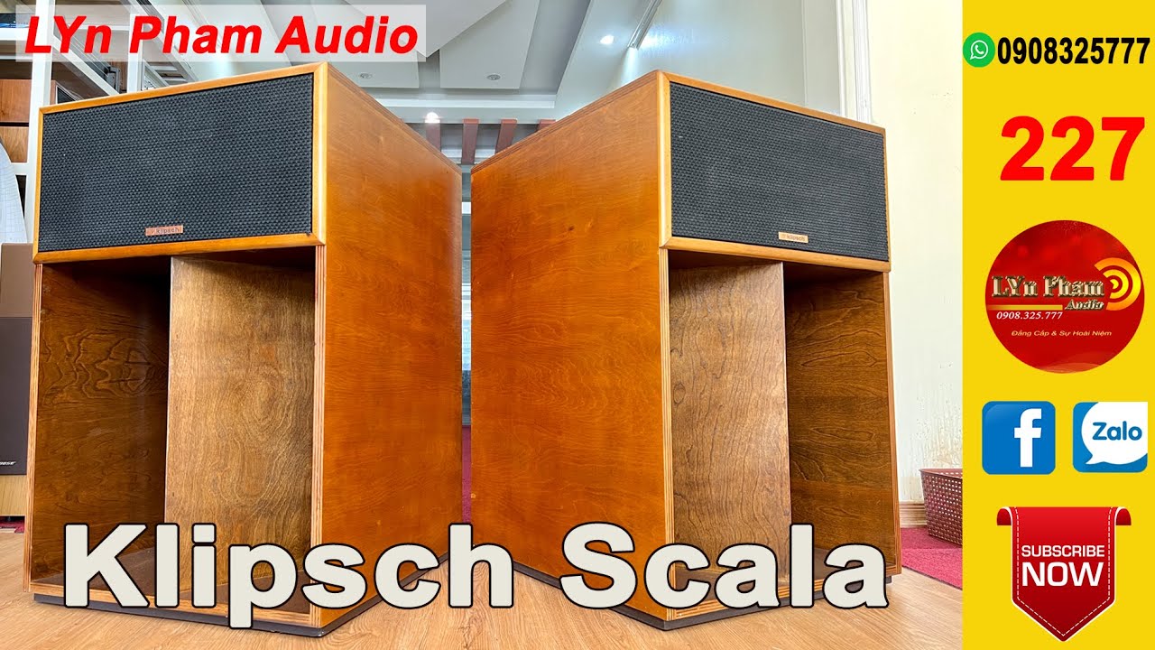Siêu Phẩm Klipsch La Scala Model đời đầu Full Cấu hình Anico Thùng gỗ ván xếp cực hiếm | 0908325777
