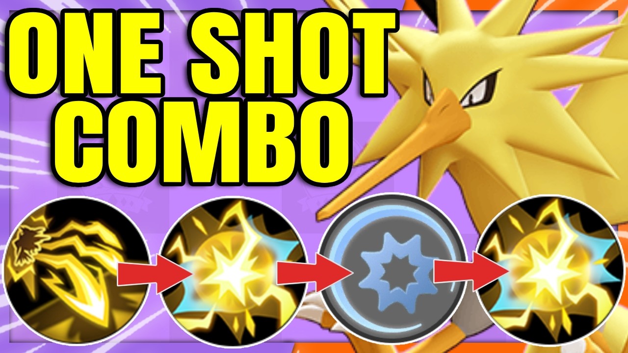 How to ONE SHOT COMBO with ZAPDOS | Pokemon Unite