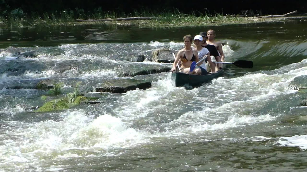 Kanutour auf der Altmühl - Bootsrutsche in Altendorf-Hammermühle