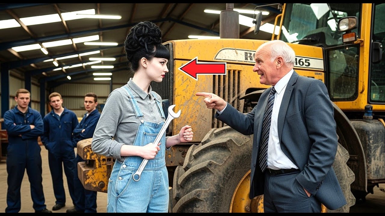 ¡ESE TRACTOR YA NO FUNCIONA! — se burló el millonario, pero la mecánica lo puso en marcha