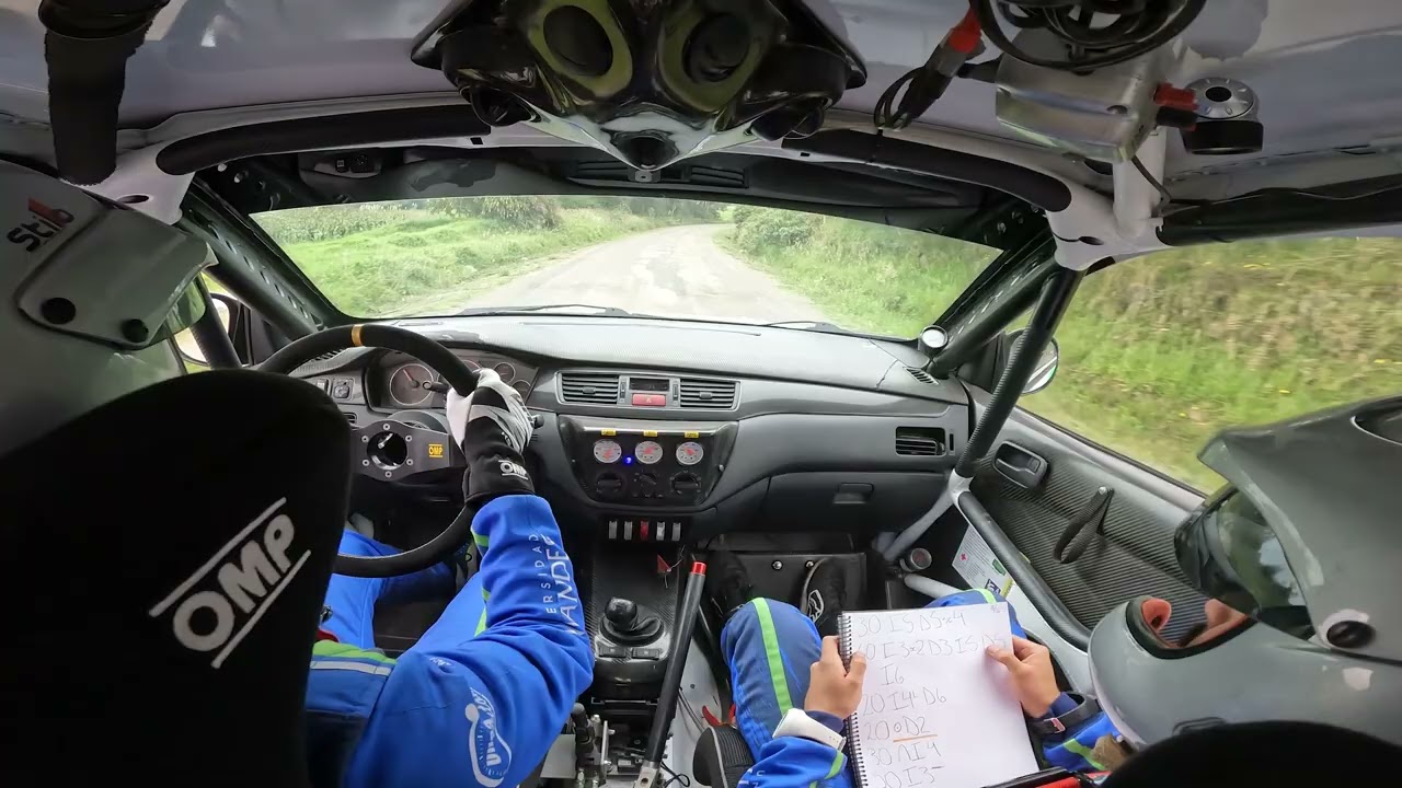 ALEX ULLOA Y FERNANDO GAVILANES, CAMARA A BORDO RALLY COTOPAXI 2022, MITSUBISHI EVO IX