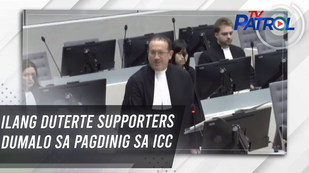 TV PATROL: Ilang Duterte supporters dumalo sa pagdinig sa ICC
