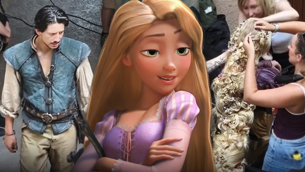 TANGLED Live-Action: FIRST LOOK at Teagan Croft and Milo Manheim IN CHARACTER as Rapunzel and Flynn