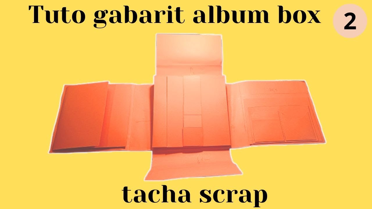 TUTO original de Gabarit album popup BOX part 2 #scrap #scrapbooking #action #tuto