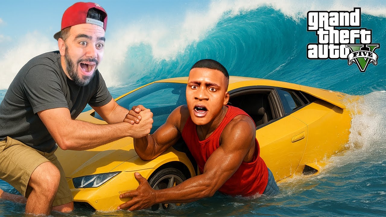 FRANKLININ EVINI SU BASTI ARABASINI KURTARDIM - GTA 5 MODS
