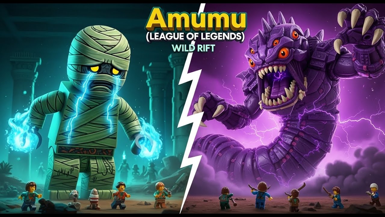 Building LEGO AMUMU: The Sad Mummy vs. The Void Monster! 😭🆚💜