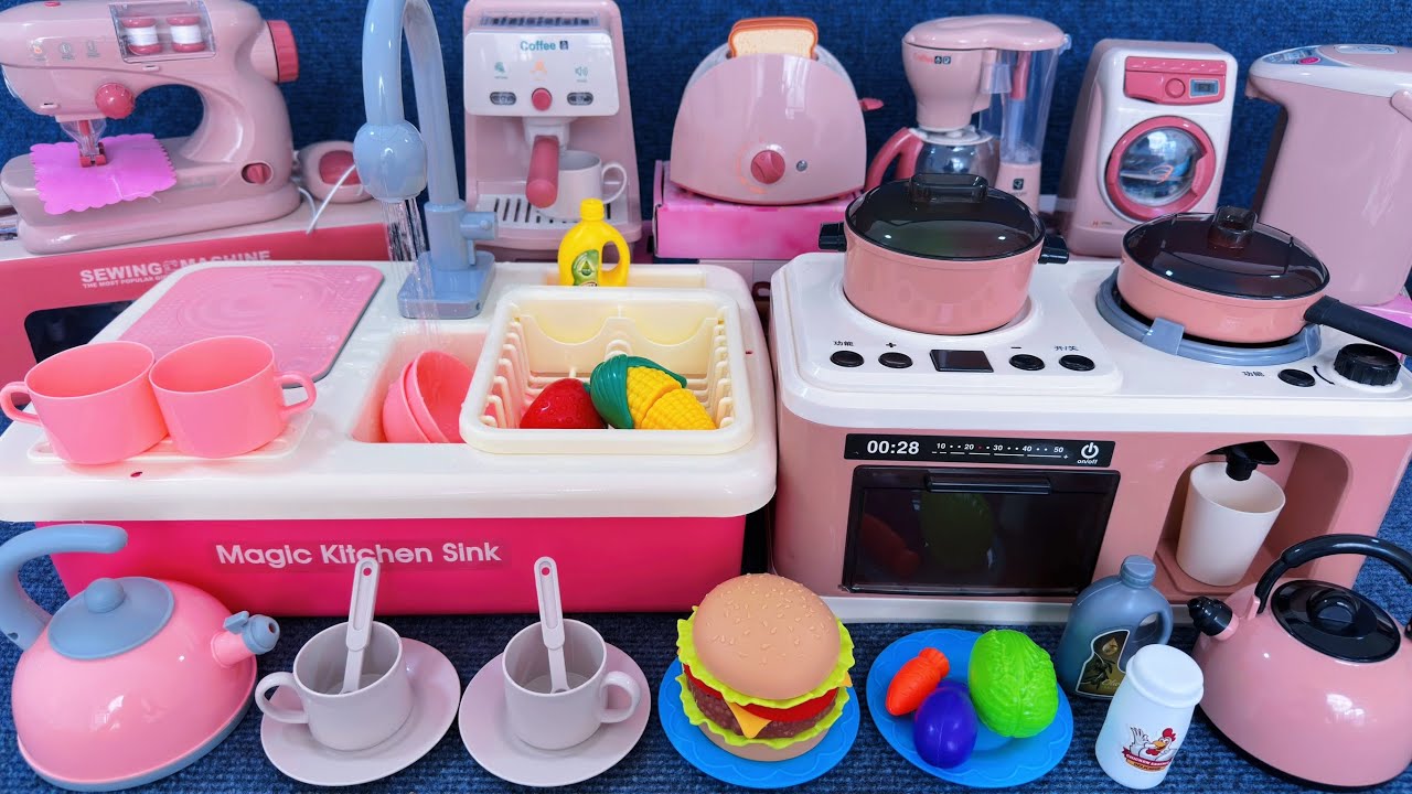 11 Minutes Satisfying with Unboxing Automatic Kitchen Appliance Playset ASMR Review Toys