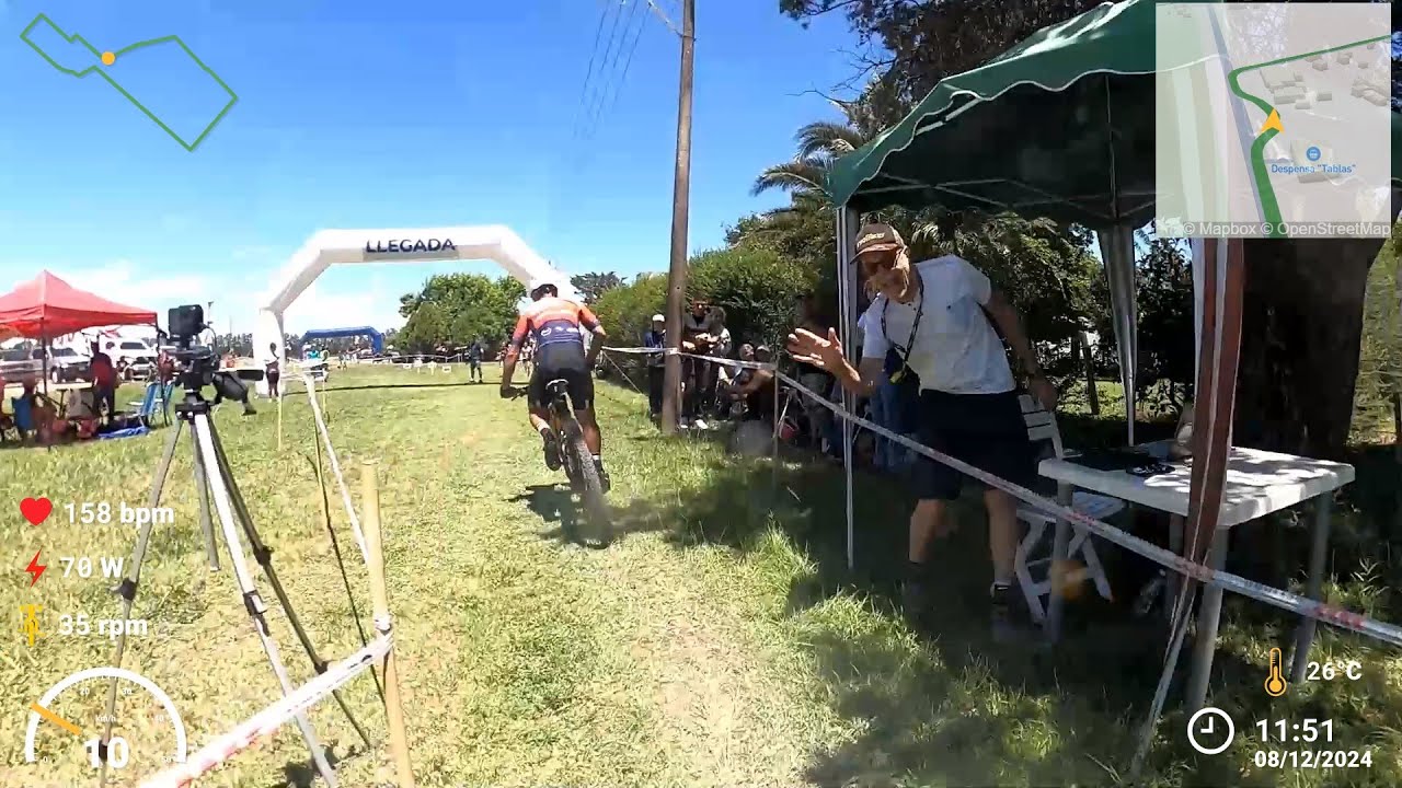 Rural Bike San Pedro 8/12/2024 Master C1 Carrera casi completa con métricas