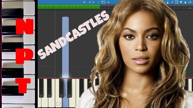 Beyonce - Sandcastles - Piano Tutorial - Instrumental Piano Only