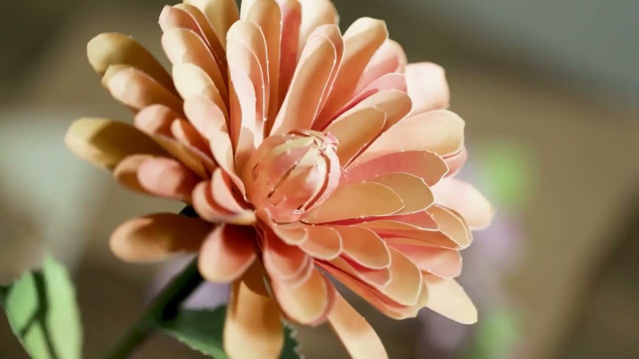 Bloemen in een boek - Dahlia tutorial
