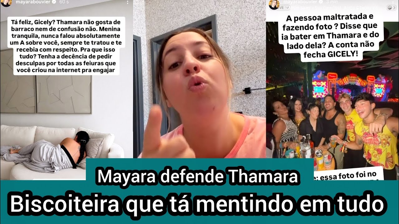 Mayara sai em defesa de Thamara e revela que Giselle ficava chorando pra Lucas Guimarães 