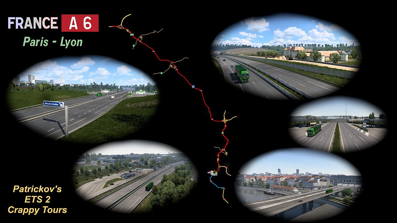 Euro Truck Simulator 2 - France A6 (Paris - Lyon)