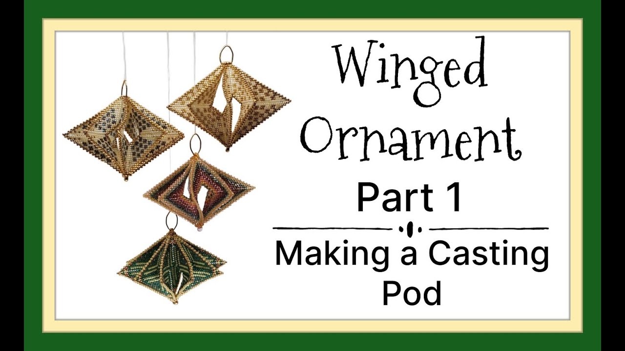 Winged Ornament - Part 1 - (Making a Casting Pod) Beading Tutorial