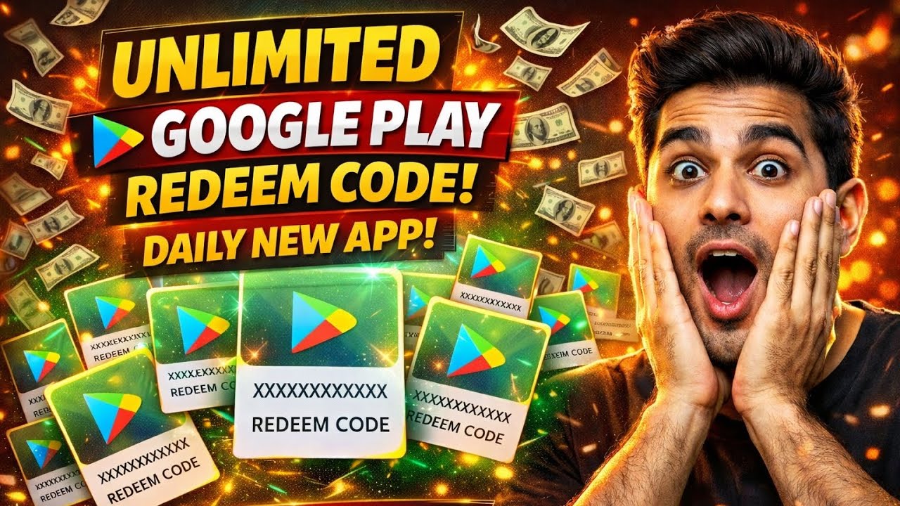 &ldquo;Daily New App 😱 | Unlimited Google Play Redeem Code Trick (2026)&rdquo;
