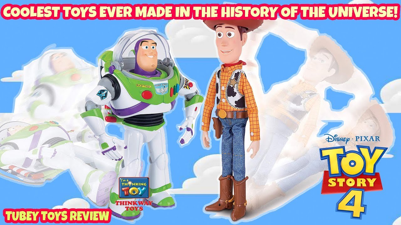 New Toy Story 4 Movie Toys Drop Down Woody Drop Down Buzz Lightyear They rock!!! Tubey Toys