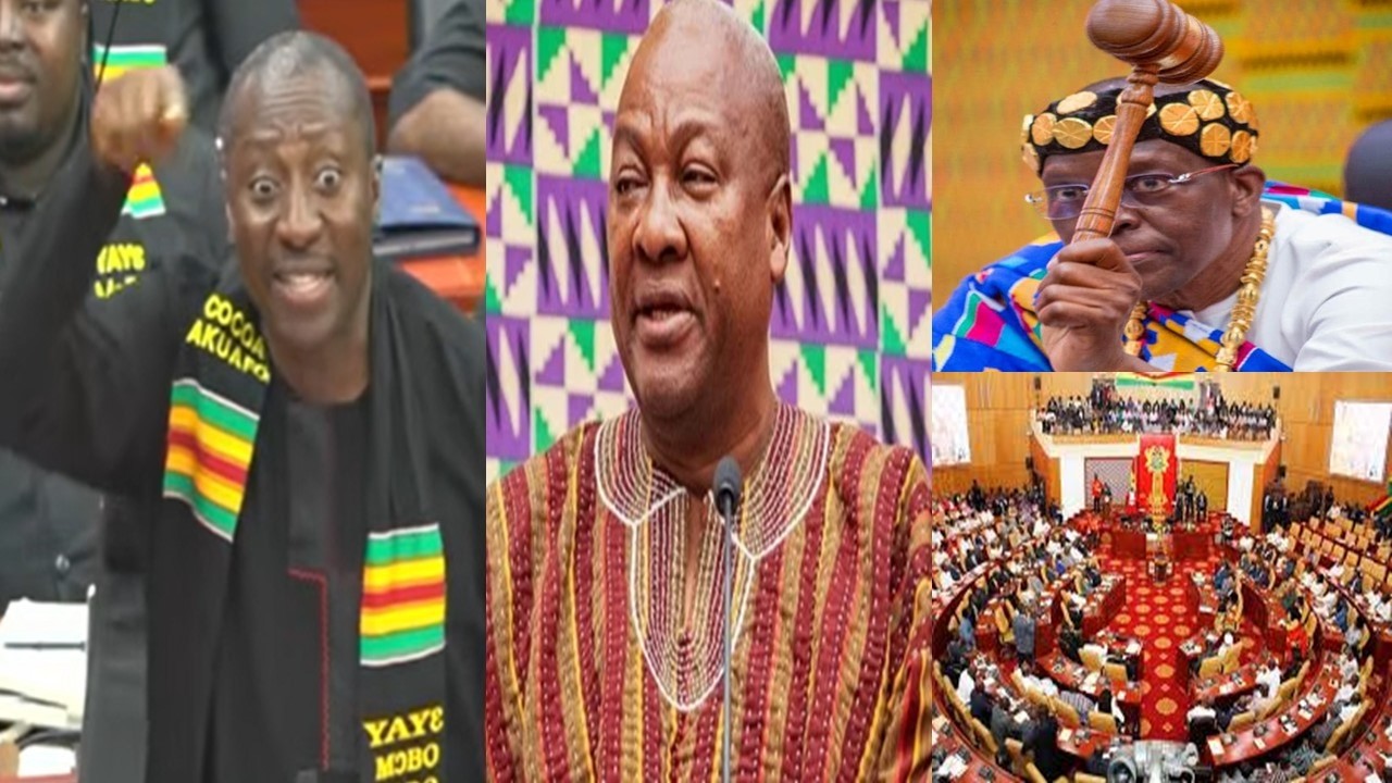 Afenyo Markins distróy President Mahama SONA with just a word as speaker Bagbin stuns