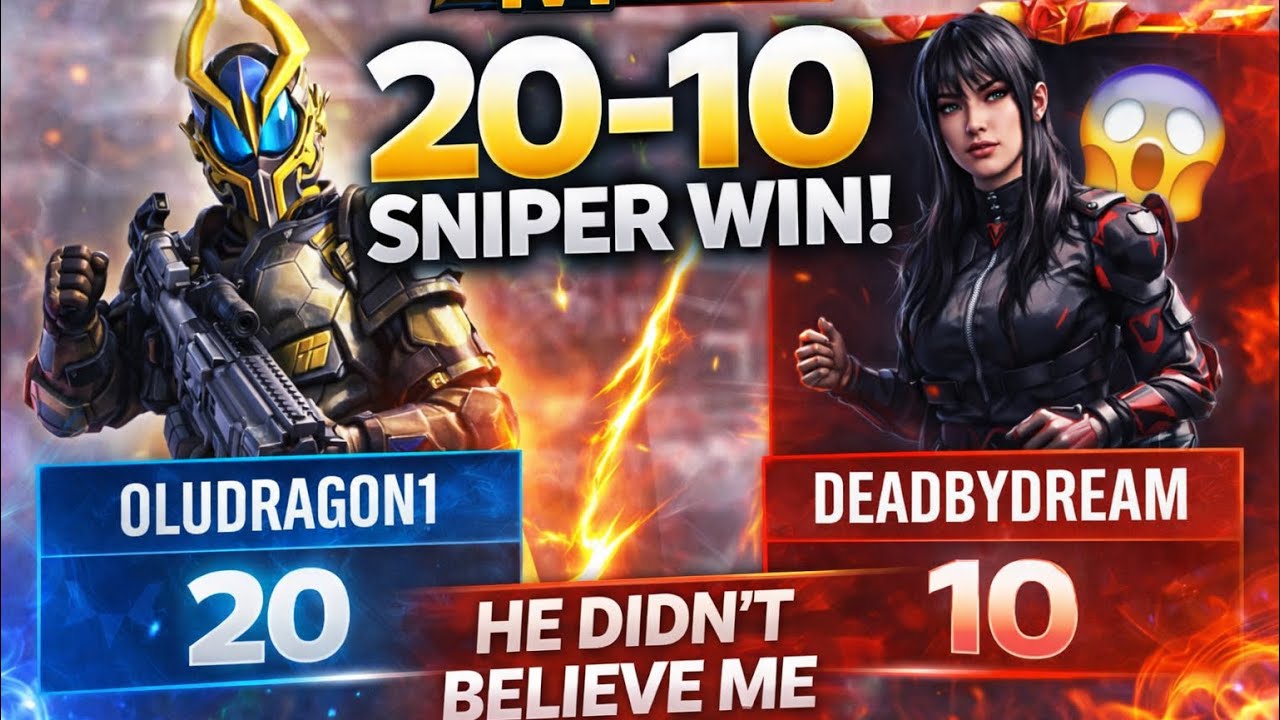 He Thought I Was Lying… Then I Beat Him 20–10 😱 | CODM 1v1 Sniper