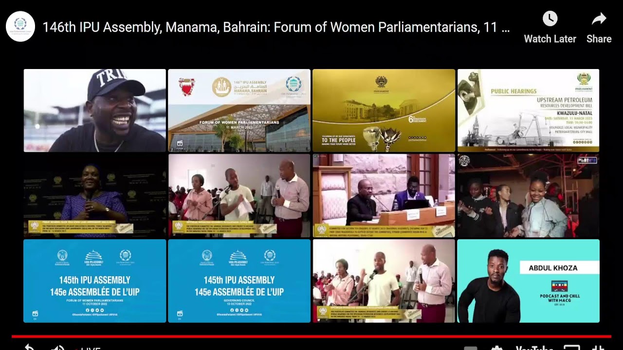 Part 2: 146th IPU Assembly, Manama, Bahrain: Forum of Women Parliamentarians,&nbsp;11&nbsp;March&nbsp;2023.