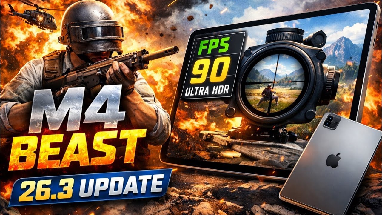 iPad Pro M4 + iOS 23.6 BGMI Test 🤯 New Update Gameplay & FPS Check