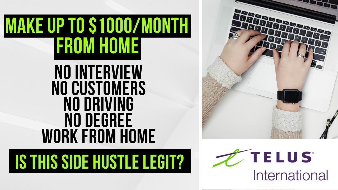 Telus International Work From Home - Best Side Hustles