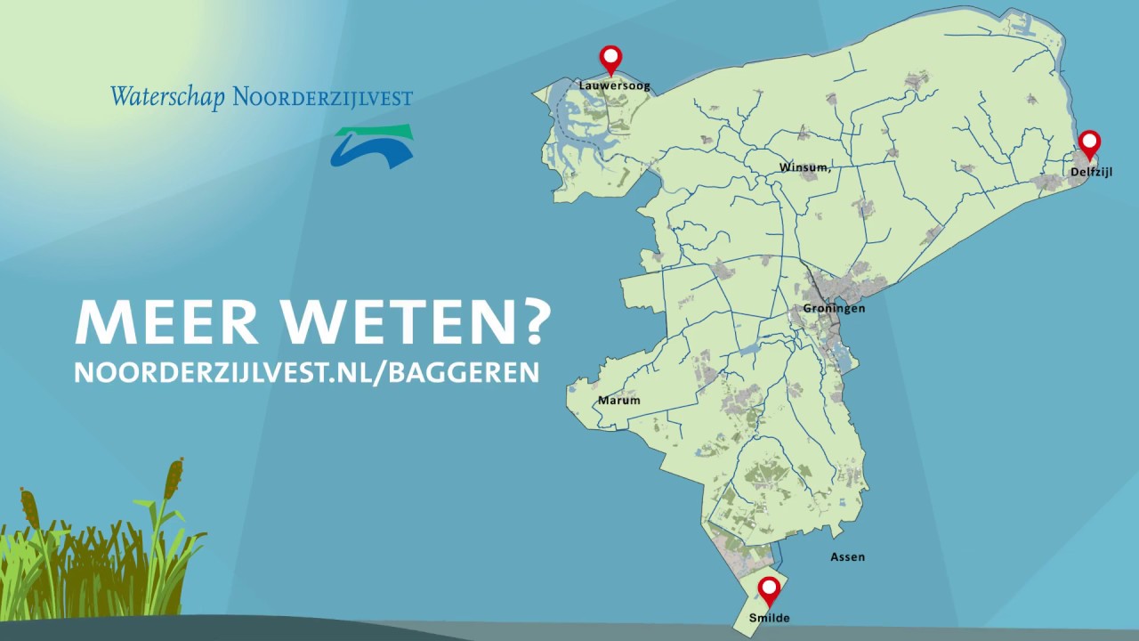 Waterschap Noorderzijlvest animatie baggeren