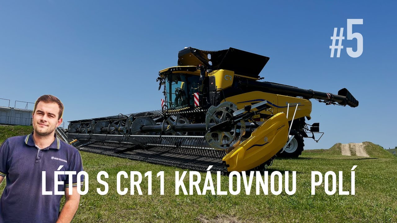 #5 LÉTO S CR11 - Královnou polí | část 5. lišta MacDon | New Holland CR11