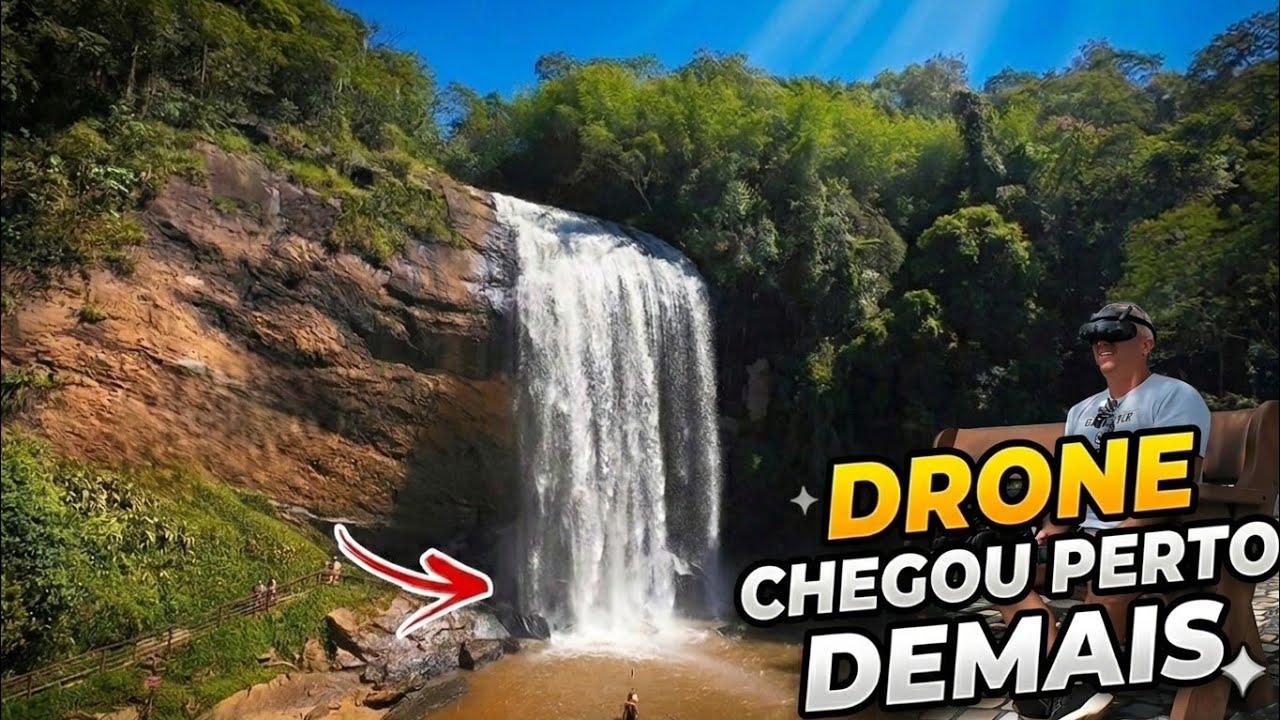 A Cachoeira POUCO VISITADA que é uma das mais belas de SP (Drone 4K)