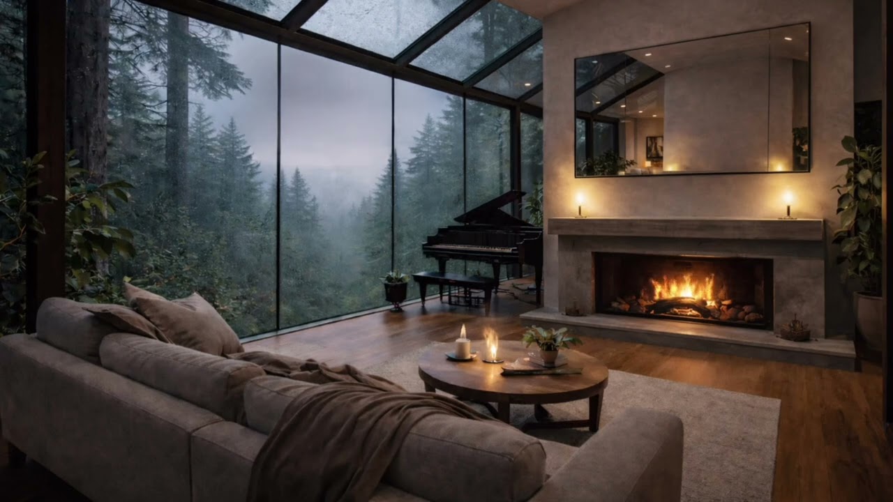 Rainy Glass Tree 🌧️ Relaxing Rain Sounds for Sleep, Study & Deep Calm