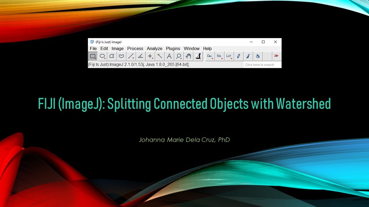 FIJI (ImageJ): Splitting Connected Objects with Watershed
