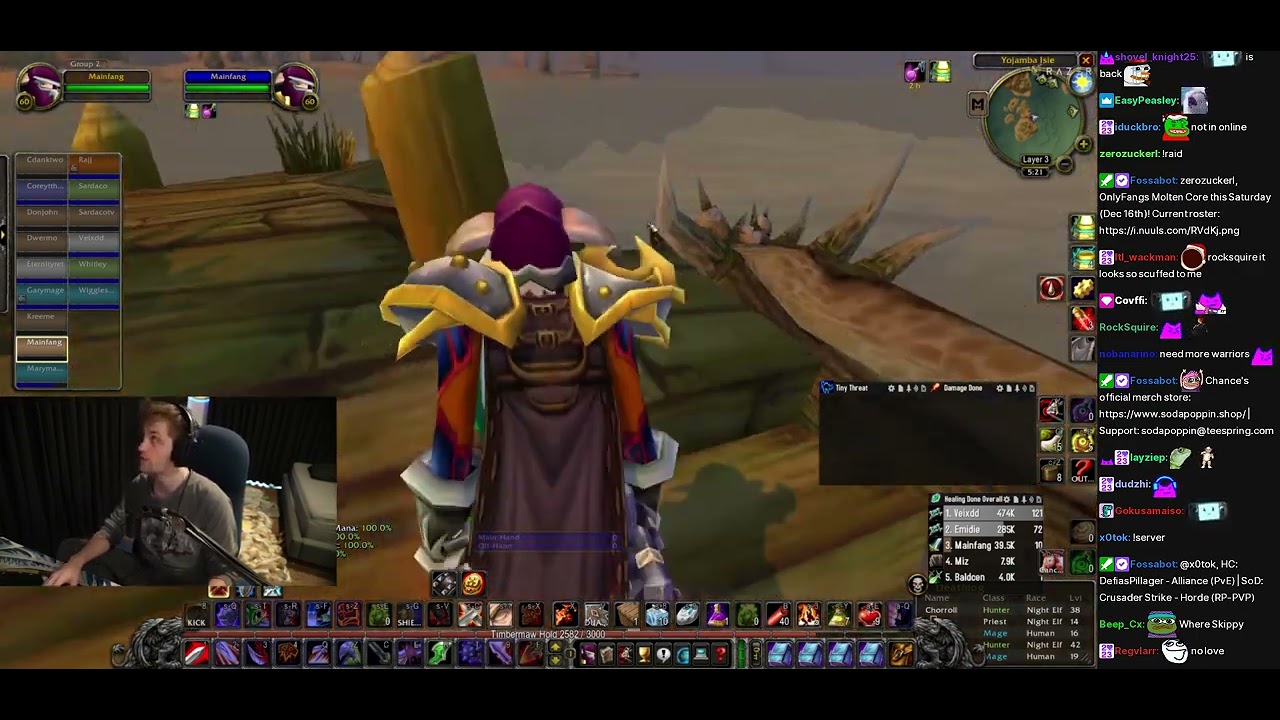 Vanilla Hardcore WoW Streamer Guild: Day 36 RAID DAY - (sodapoppin) - December 13, 2023