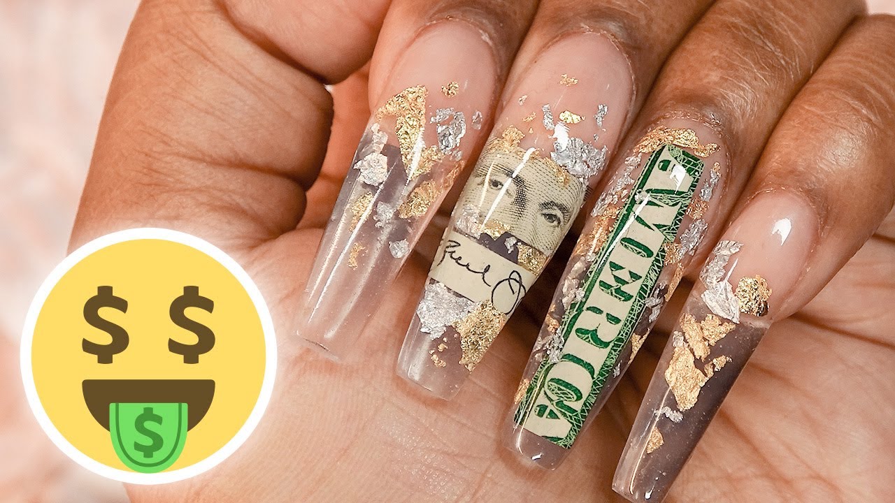 Polygel Money Nails - I Put Money in My Nails with Polygel